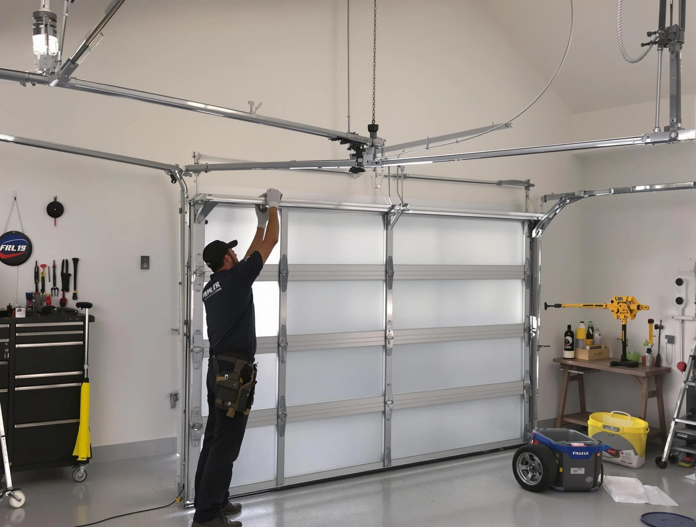 Spotsylvania Courthouse Garage Door Repair certified team performing precision garage door installation in Spotsylvania Courthouse