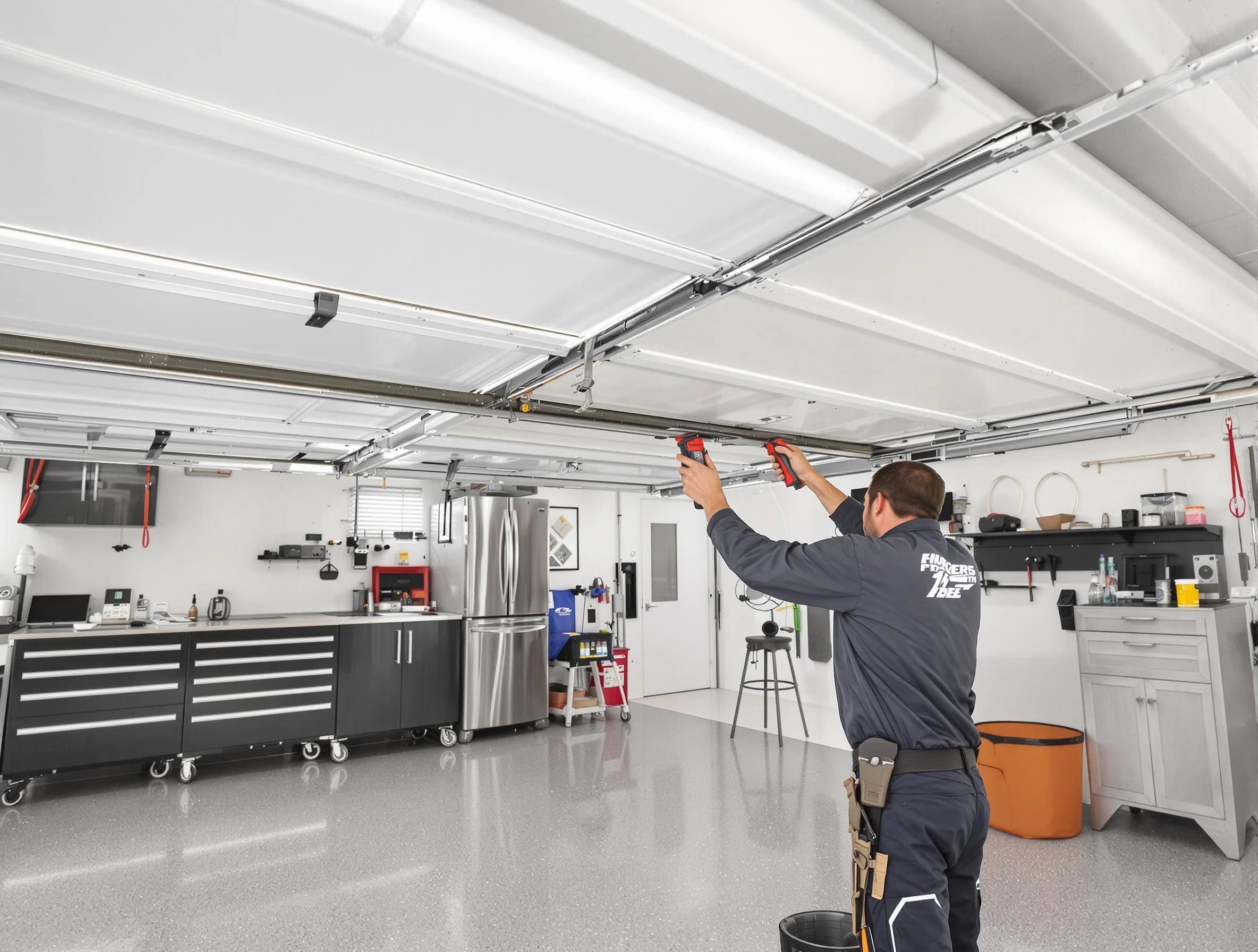 Overhead garage door repair service by Spotsylvania Courthouse Garage Door Repair in Spotsylvania Courthouse