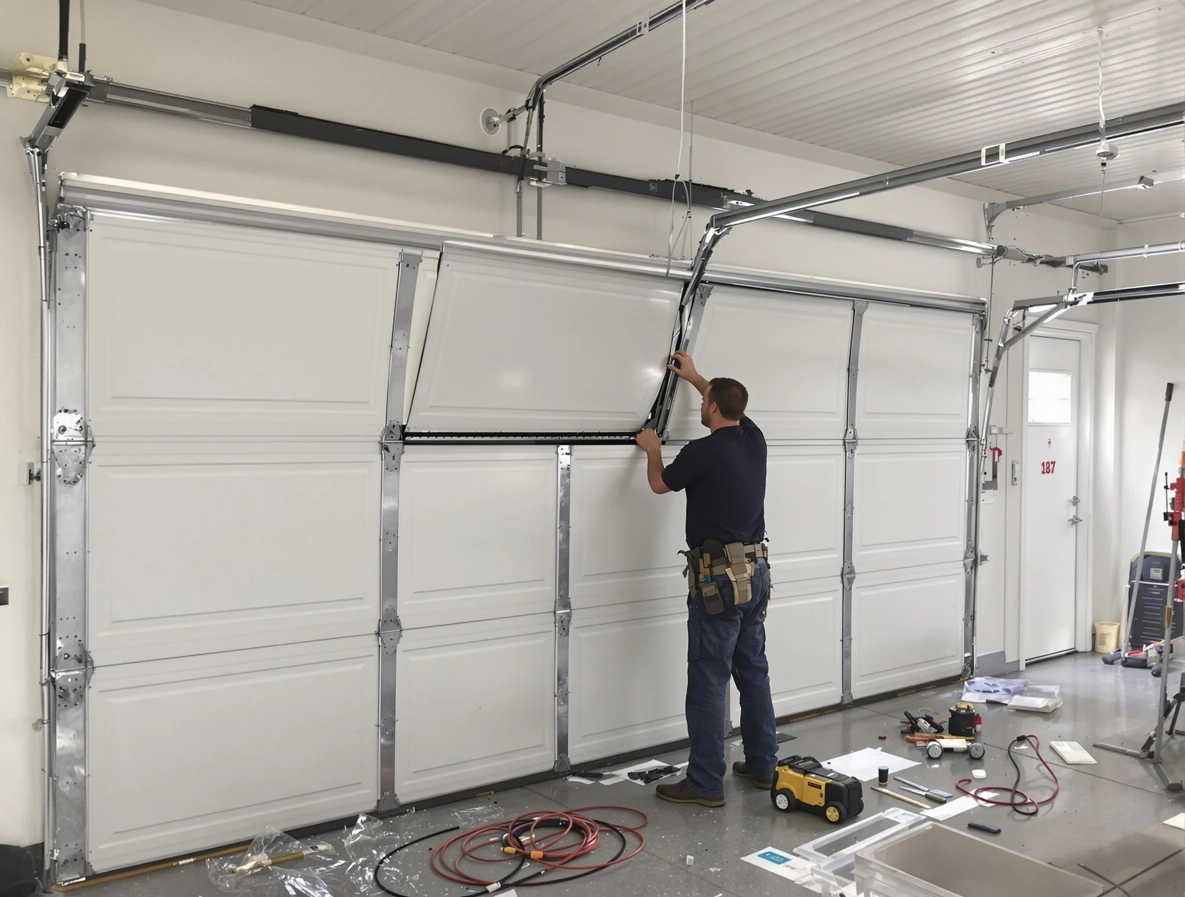 Garage Door Section Replacement in Spotsylvania Courthouse