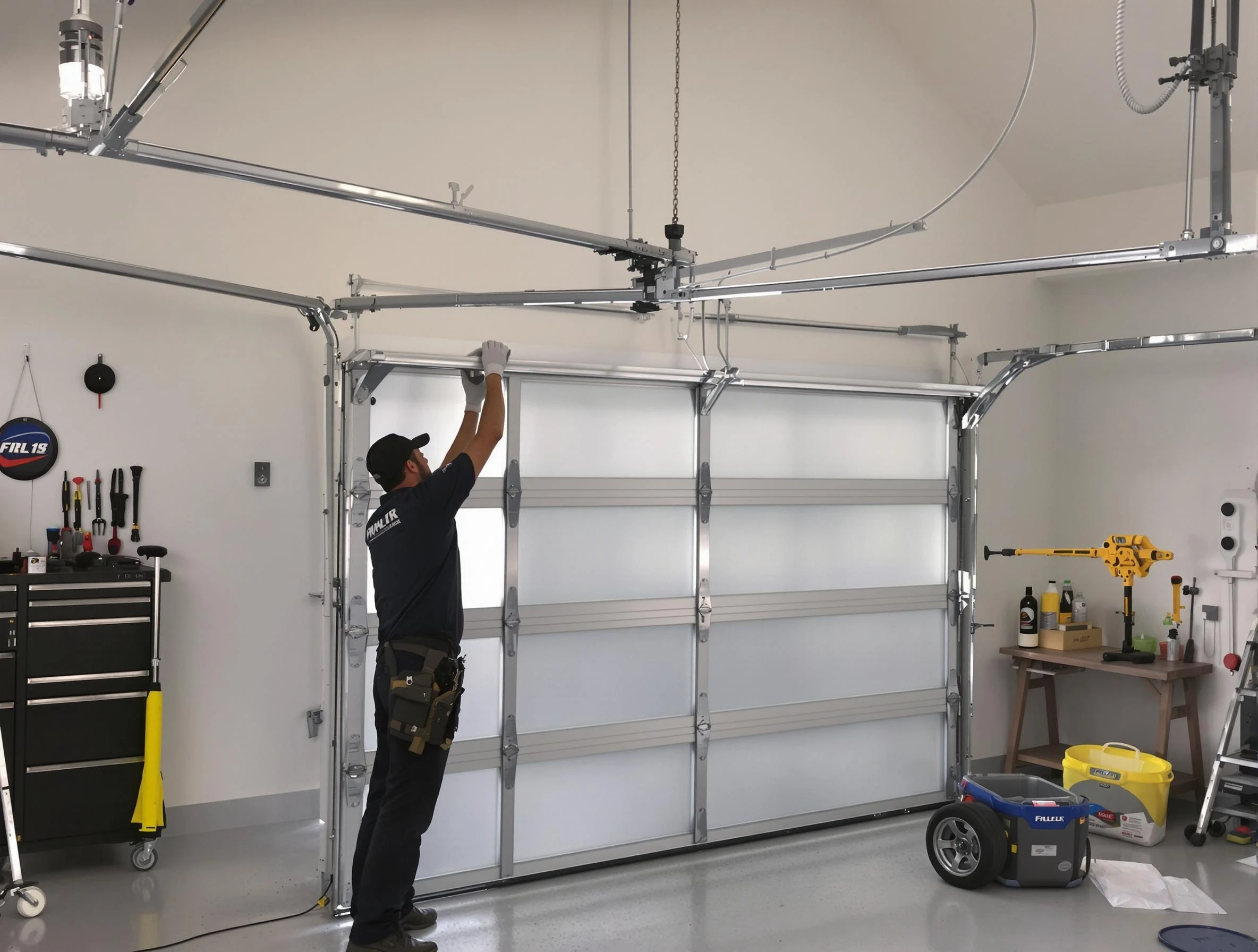 Spotsylvania Courthouse Garage Door Repair certified team performing precision garage door installation in Spotsylvania Courthouse