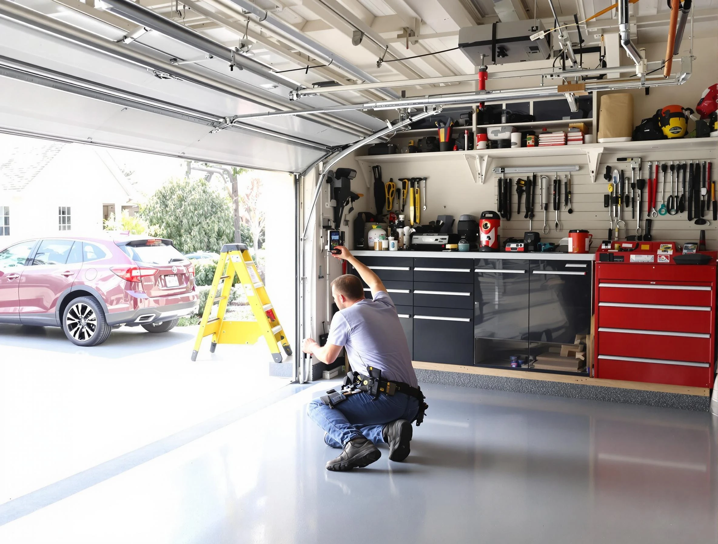 Local garage door repair service by Spotsylvania Courthouse Garage Door Repair in Spotsylvania Courthouse